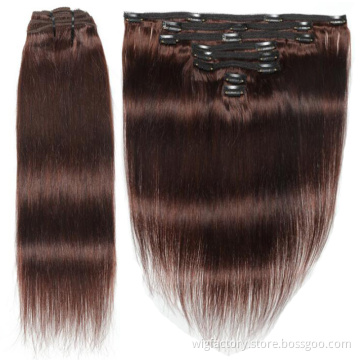 Brazilian machine remy clip hair extension straight,human hair clip extension,ombre clip in hair extensions human for women